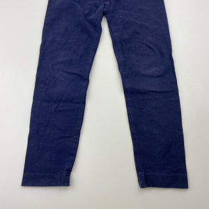 Girls Mango, navy stretchy leggins, inside leg: 35cm, GUC, size 3,  