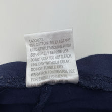 Load image into Gallery viewer, Girls Mango, navy stretchy leggins, inside leg: 35cm, GUC, size 3,  