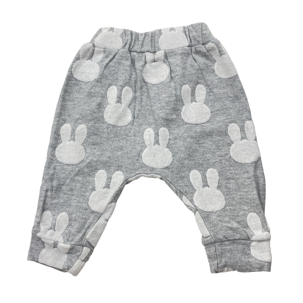 Unisex Seed, cotton pants / bottoms, elasticated, rabbits, GUC, size 000,  