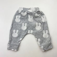 Load image into Gallery viewer, Unisex Seed, cotton pants / bottoms, elasticated, rabbits, GUC, size 000,  