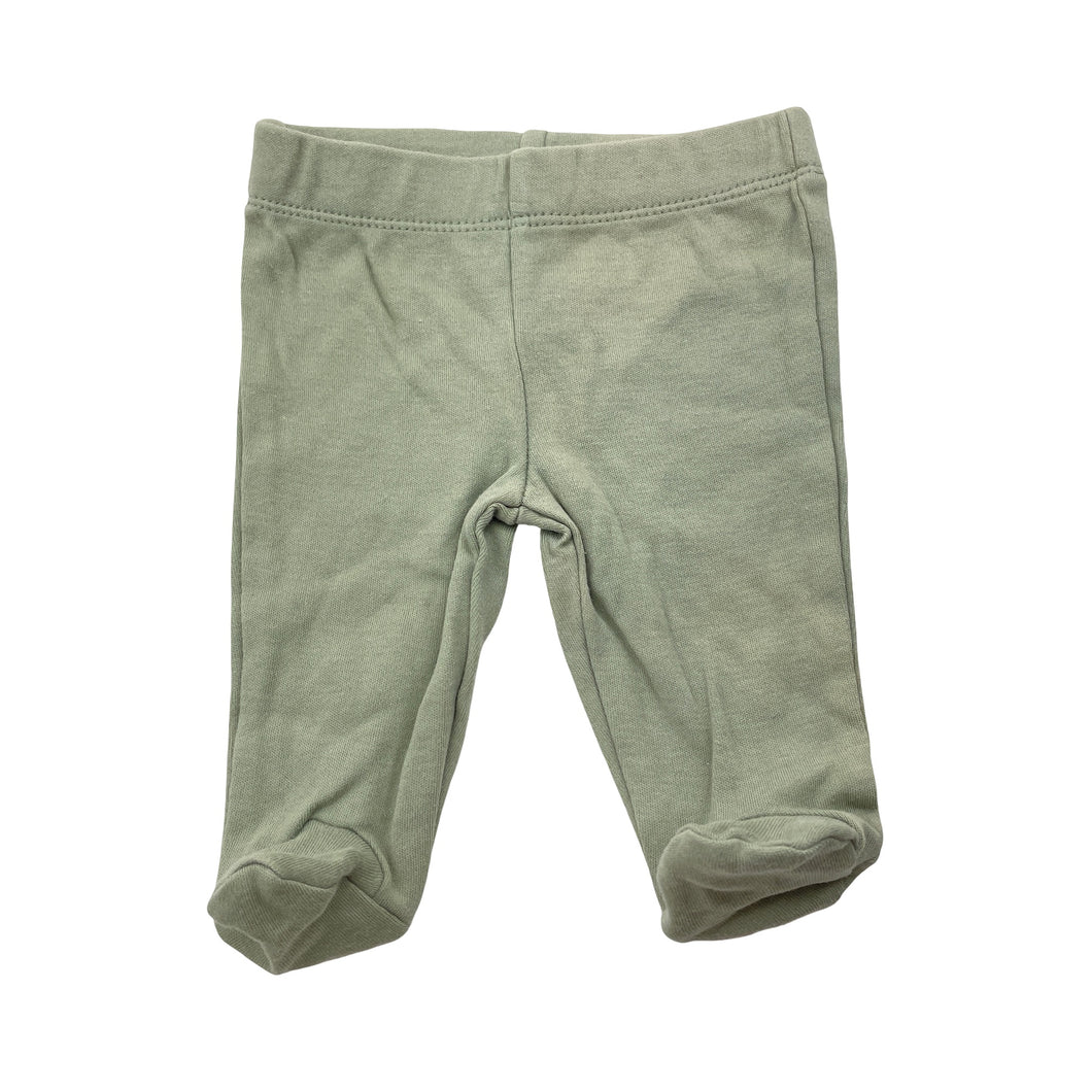 Unisex Anko, cotton footed leggings / bottoms, EUC, size 00000,  