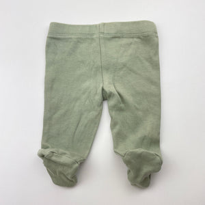 Unisex Anko, cotton footed leggings / bottoms, EUC, size 00000,  