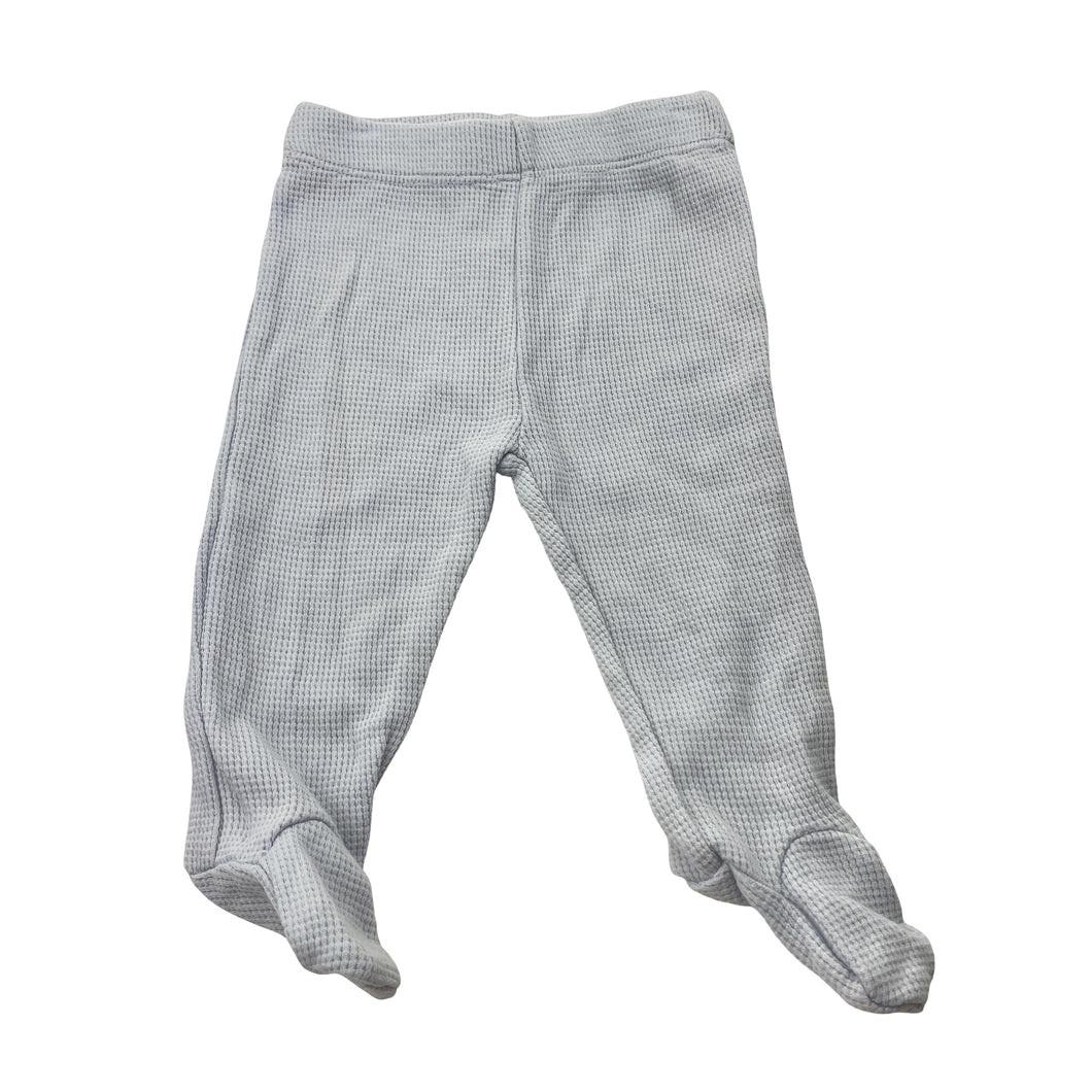 Unisex Baby Berry, waffle cotton footed leggings / bottoms, EUC, size 0000,  