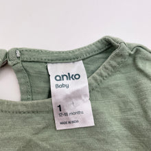 Load image into Gallery viewer, Girls Anko, green cotton long sleeve tee / top, GUC, size 1,  