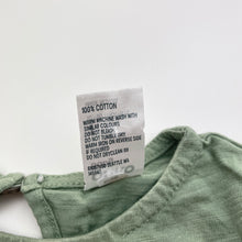 Load image into Gallery viewer, Girls Anko, green cotton long sleeve tee / top, GUC, size 1,  