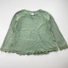 Load image into Gallery viewer, Girls Anko, green cotton long sleeve tee / top, GUC, size 1,  