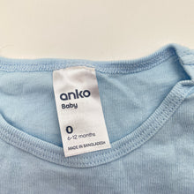 Load image into Gallery viewer, Unisex Anko, blue cotton singletsuit romper, EUC, size 0,  