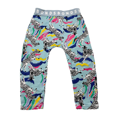 Girls Bonds, stretchy leggings / bottoms, zebras, FUC, size 1,  