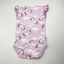 Load image into Gallery viewer, Girls Baby Berry, cotton bodysuit / romper, unicorns, EUC, size 1,  