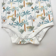 Load image into Gallery viewer, Unisex Anko, cotton bodysuit / romper, jungle animals, EUC, size 000,  
