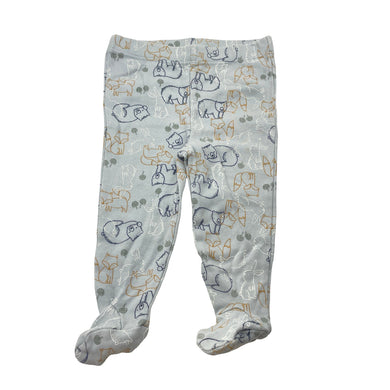 Unisex Anko, cotton footed leggings / bottoms, EUC, size 00,  