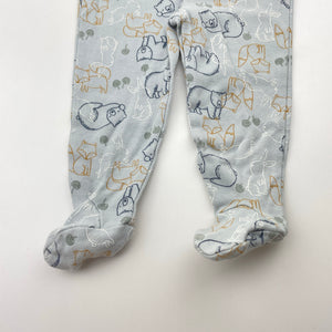 Unisex Anko, cotton footed leggings / bottoms, EUC, size 00,  