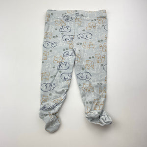 Unisex Anko, cotton footed leggings / bottoms, EUC, size 00,  