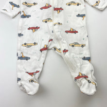 Load image into Gallery viewer, Boys Anko, cotton zip coverall / romper, cars, EUC, size 0000,  