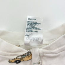 Load image into Gallery viewer, Boys Anko, cotton zip coverall / romper, cars, EUC, size 0000,  