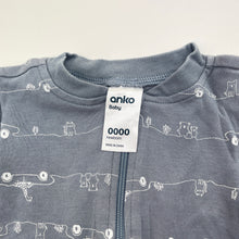 Load image into Gallery viewer, Boys Anko, cotton zip coverall / romper, EUC, size 0000,  