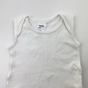 Unisex Anko, cotton singletsuit romper,, EUC, size 000,  