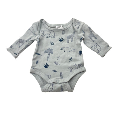Unisex Anko, cotton bodysuit / romper, EUC, size 00000,  