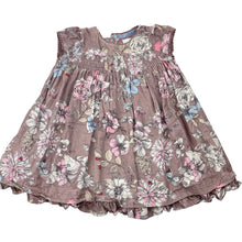 Load image into Gallery viewer, Girls Next, cotton-lined floral corduroy dress, EUC, size 0, L: 42cm