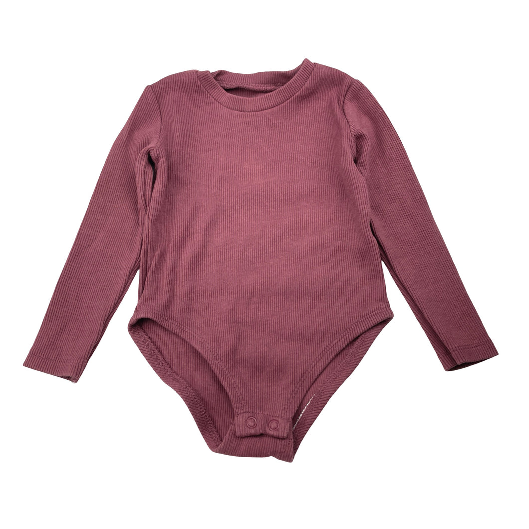 Girls Anko, ribbed stretchy bodysuit / romper, EUC, size 2,  