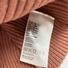 Load image into Gallery viewer, Girls H&amp;M, ribbed knit cotton long sleeve top, NEW, size 1-2,  