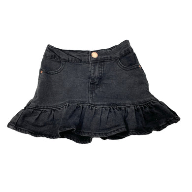 Girls Cotton On, stretch denim skirt, elasticated, GUC, size 1,  