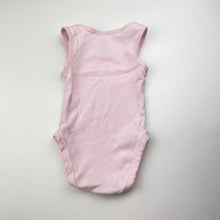 Load image into Gallery viewer, Girls Dymples, pink ribbed cotton singletsuit romper, EUC, size 000,  