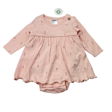 Girls Anko, stretchy organic cotton blend romper dress, NEW, size 0000,  