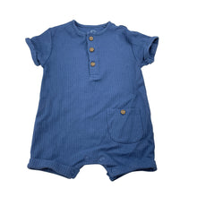 Load image into Gallery viewer, Boys Next, ribbed cotton Henley romper, EUC, size 000,  