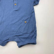 Load image into Gallery viewer, Boys Next, ribbed cotton Henley romper, EUC, size 000,  