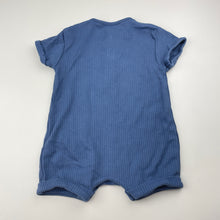 Load image into Gallery viewer, Boys Next, ribbed cotton Henley romper, EUC, size 000,  