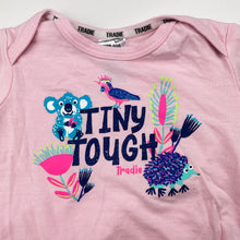Load image into Gallery viewer, Girls TRADIE baby, Tiny Tough bodysuit / romper, GUC, size 000,  
