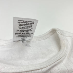 Girls Target, organic cotton blend pointelle top, EUC, size 00,  