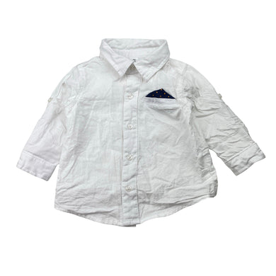 Boys Dymples, lightweight cotton long sleeve shirt, EUC, size 00,  