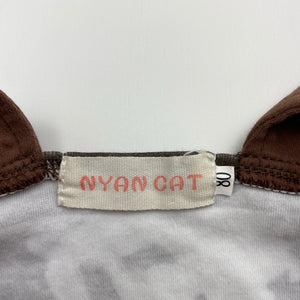 Unisex NYAN CAT, fringed cowboy overalls, EUC, size 0,  