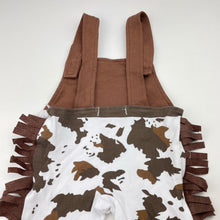 Load image into Gallery viewer, Unisex NYAN CAT, fringed cowboy overalls, EUC, size 0,  