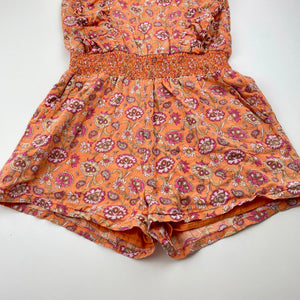 Girls Seed, lined lightweight cotton playsuit (wash fade), FUC, size 8,  