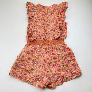 Girls Seed, lined lightweight cotton playsuit (wash fade), FUC, size 8,  