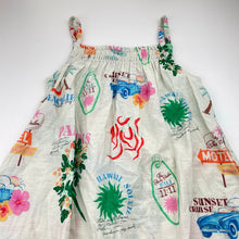 Load image into Gallery viewer, Girls M&amp;S, cotton summer dress, pockets, EUC, size 9-10, L: 67cm