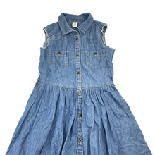 Load image into Gallery viewer, Girls Miss Understood, chambray cotton casual dress, GUC, size 10, L: 73cm