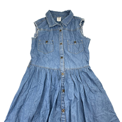 Girls Miss Understood, chambray cotton casual dress, GUC, size 10, L: 73cm