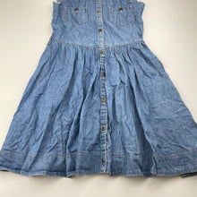 Load image into Gallery viewer, Girls Miss Understood, chambray cotton casual dress, GUC, size 10, L: 73cm