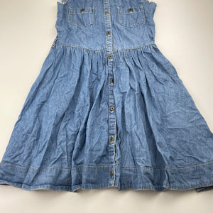 Girls Miss Understood, chambray cotton casual dress, GUC, size 10, L: 73cm