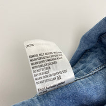 Load image into Gallery viewer, Girls Miss Understood, chambray cotton casual dress, GUC, size 10, L: 73cm