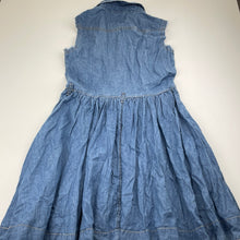 Load image into Gallery viewer, Girls Miss Understood, chambray cotton casual dress, GUC, size 10, L: 73cm