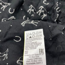 Load image into Gallery viewer, Girls M&amp;S, viscose long sleeve dress, horses, EUC, size 12-13, L: 75cm