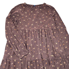 Load image into Gallery viewer, Girls UNIQLO, floral cotton long sleeve dress, EUC, size 13, L: 92cm