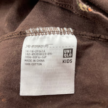 Load image into Gallery viewer, Girls UNIQLO, floral cotton long sleeve dress, EUC, size 13, L: 92cm