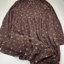 Load image into Gallery viewer, Girls UNIQLO, floral cotton long sleeve dress, EUC, size 13, L: 92cm