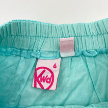 Load image into Gallery viewer, Girls KWD, embroidered cotton skirt, elasticated, L:50cm *mark back hem*, FUC, size 6,  